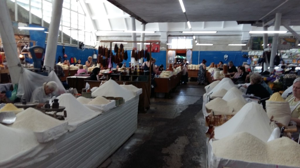 Flour vendors, Green Bazaar, Kutaisi